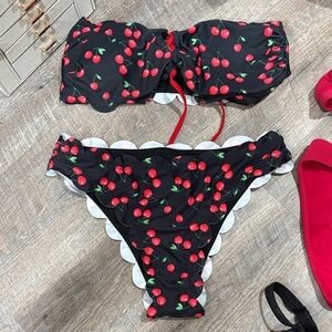 Cherry Print Bikini Set